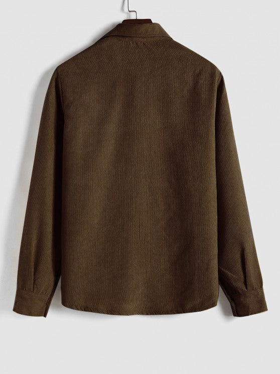 Ethan | Men's Corduroy Long Sleeves Shirt