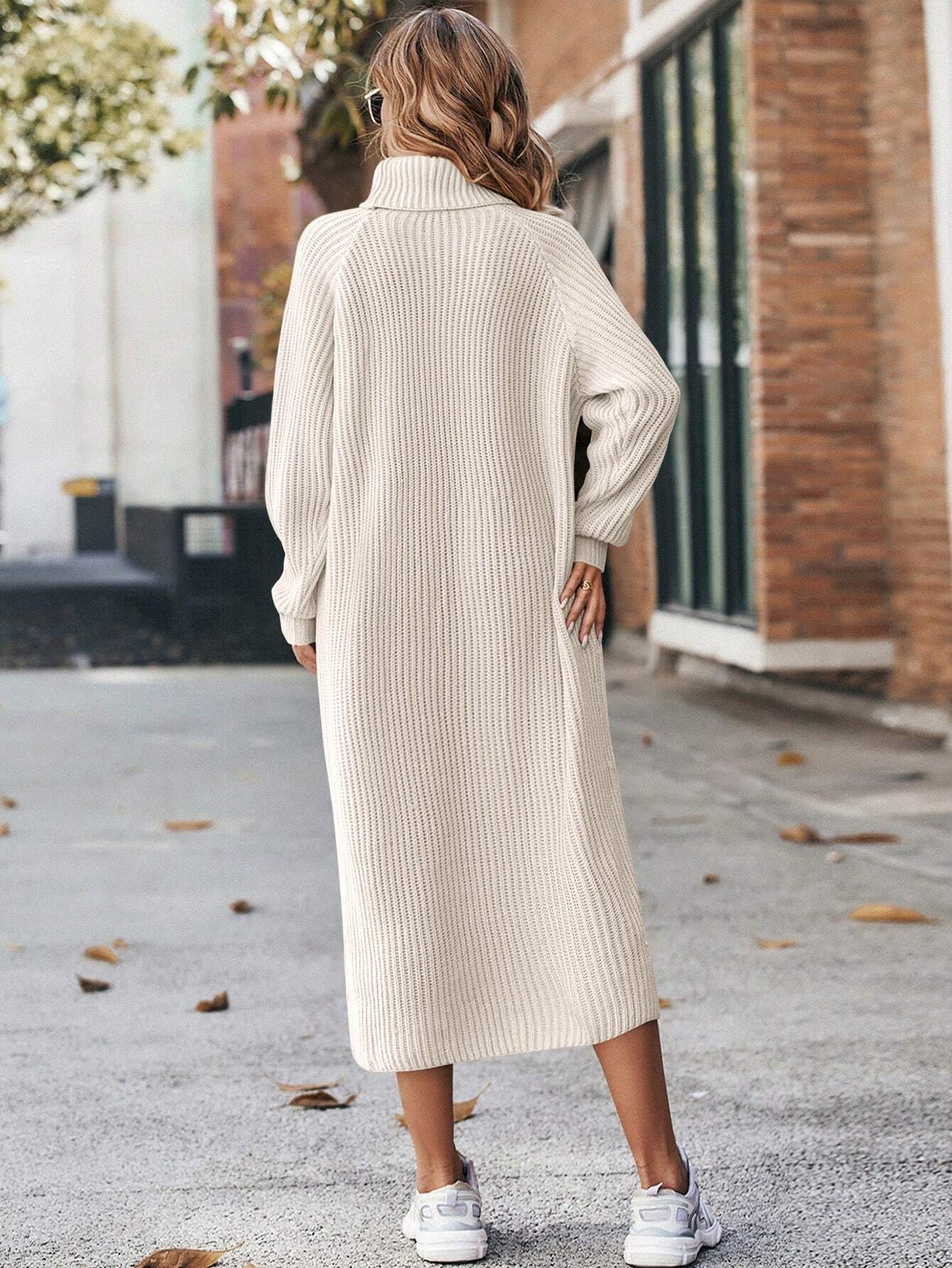 Susan | Knitted Dress with Turtleneck