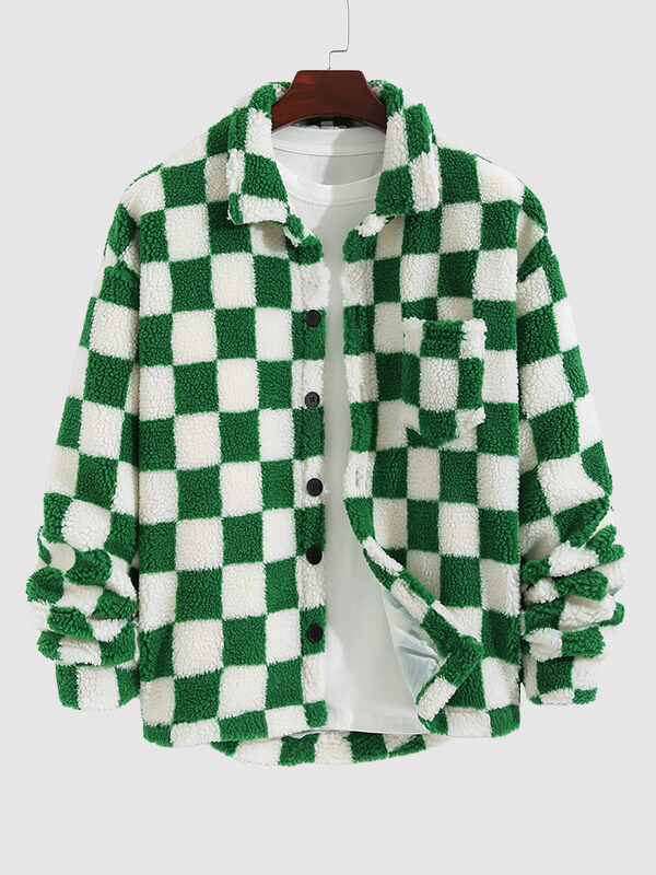 Michael | Men's Checkerboard Fleece Jacket