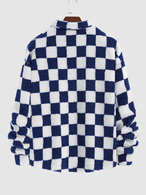 Michael | Men's Checkerboard Fleece Jacket