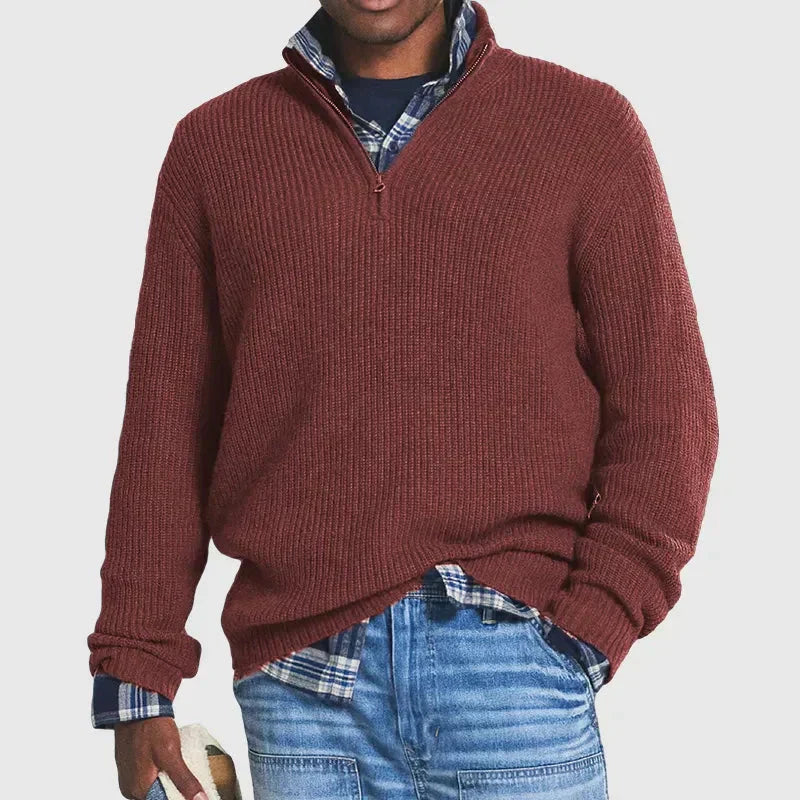 PHILIP - COMFORTABLE ZIP-UP SWEATER