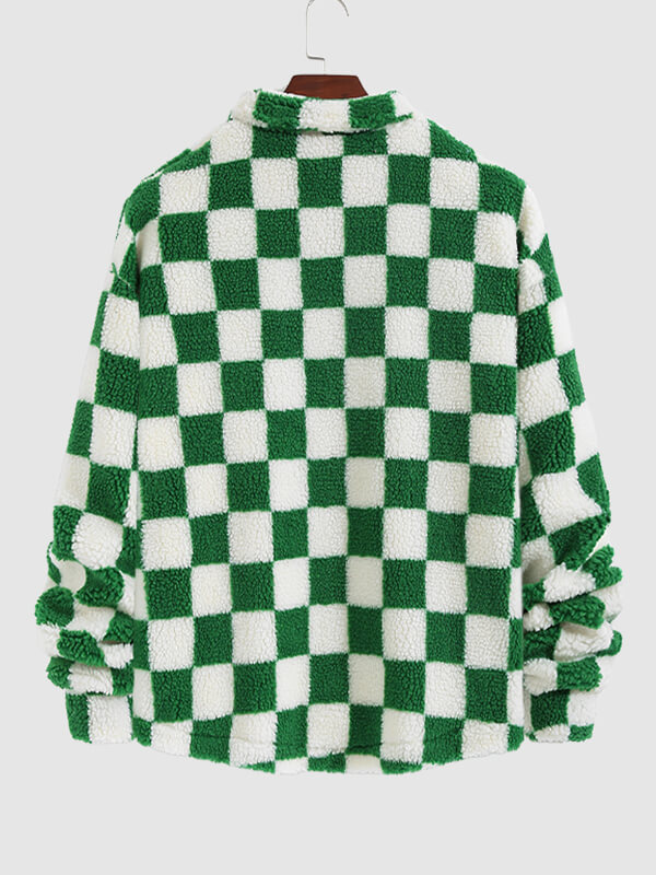 Michael | Men's Checkerboard Fleece Jacket