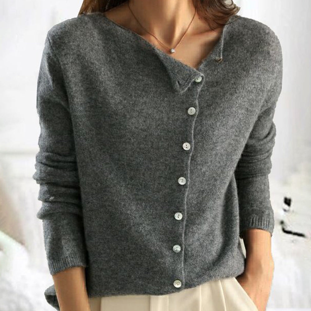 Rachel | Stylish Sweater with Trendy Button Closure