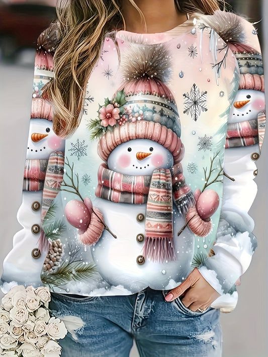 Sarah | Snowman Christmas Sweatshirt