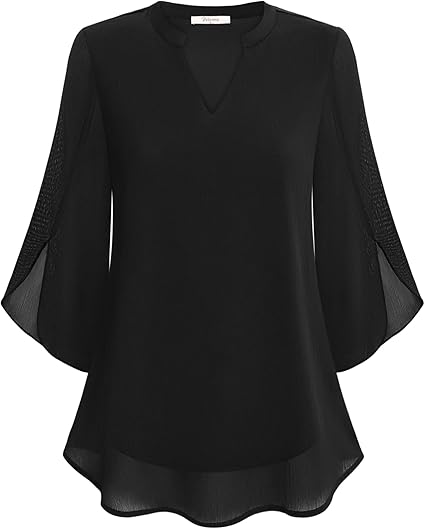 Vera | Double Layer Chiffon Blouse