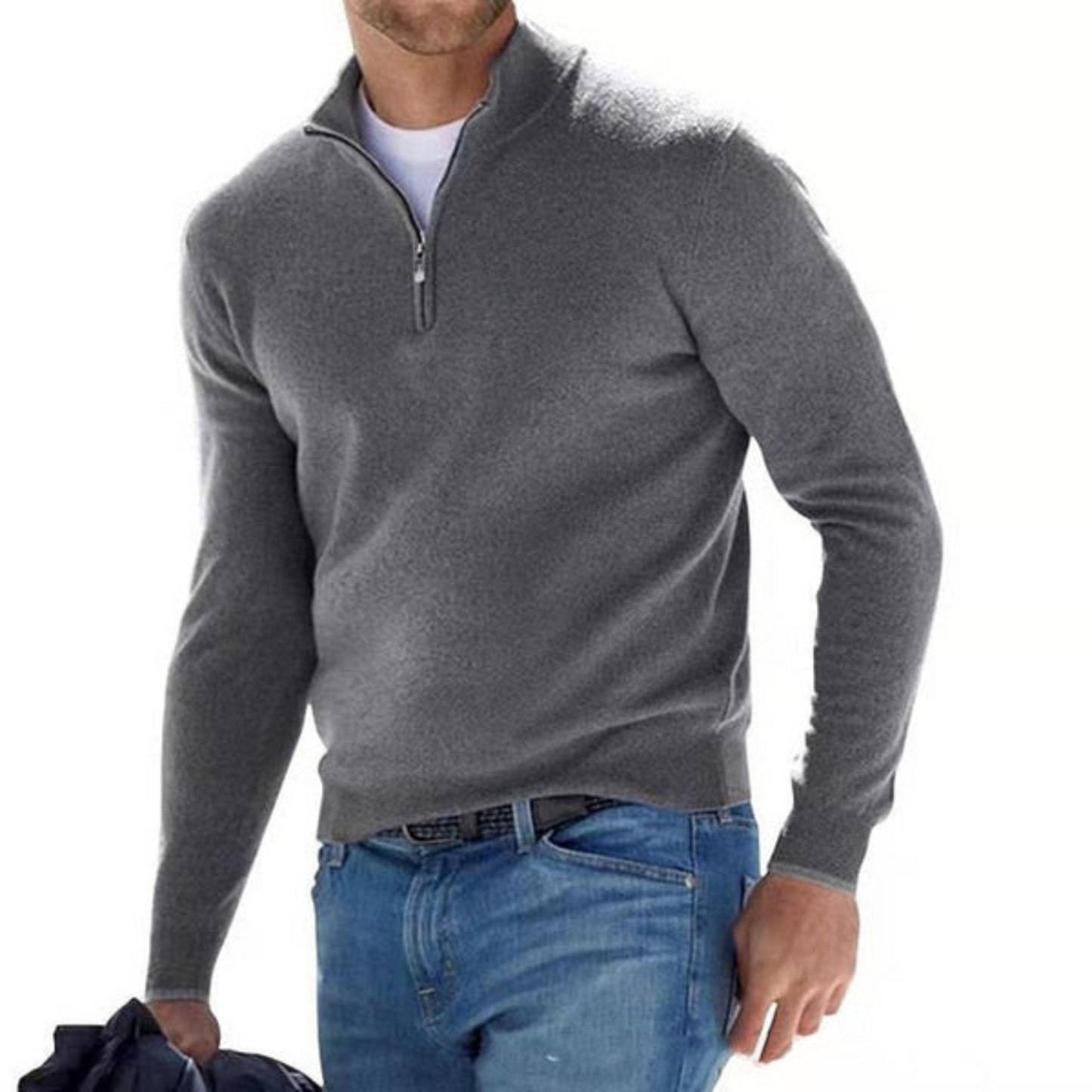 JAMES - COMFORTABLE ZIP-UP SWEATER