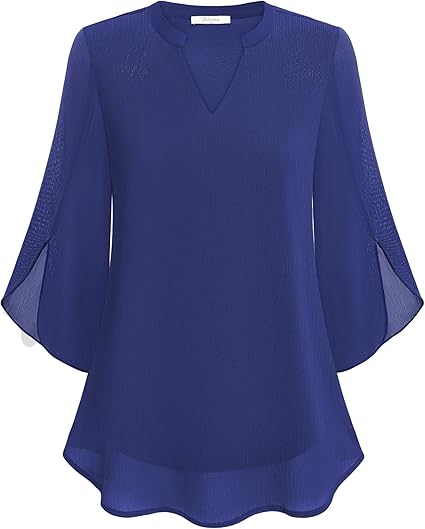 Vera | Double Layer Chiffon Blouse