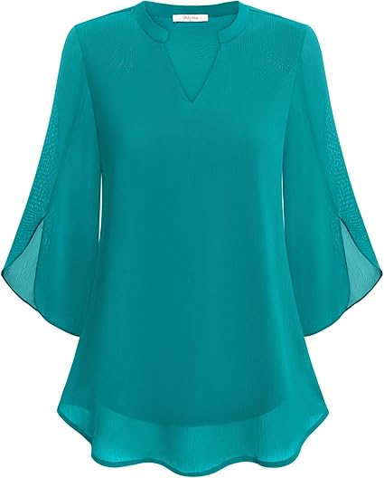 Vera | Double Layer Chiffon Blouse