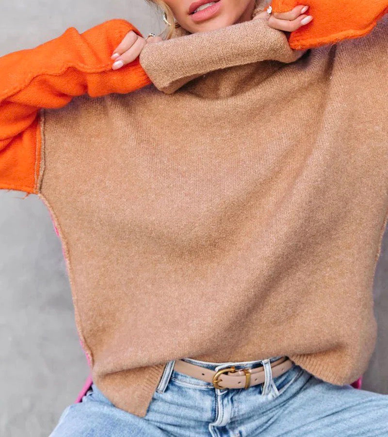 Jenny | Elegant Color Block Sweater