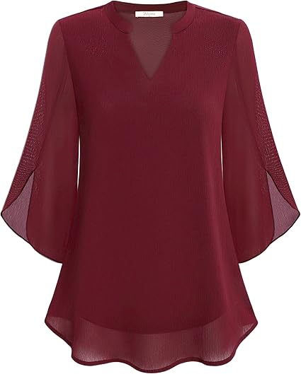 Vera | Double Layer Chiffon Blouse