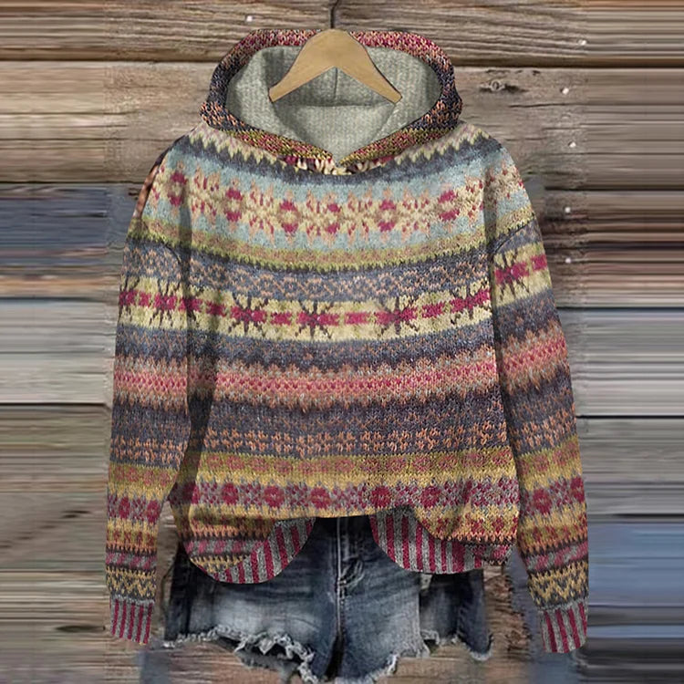 Mabel | Ethnic Retro Hoodie