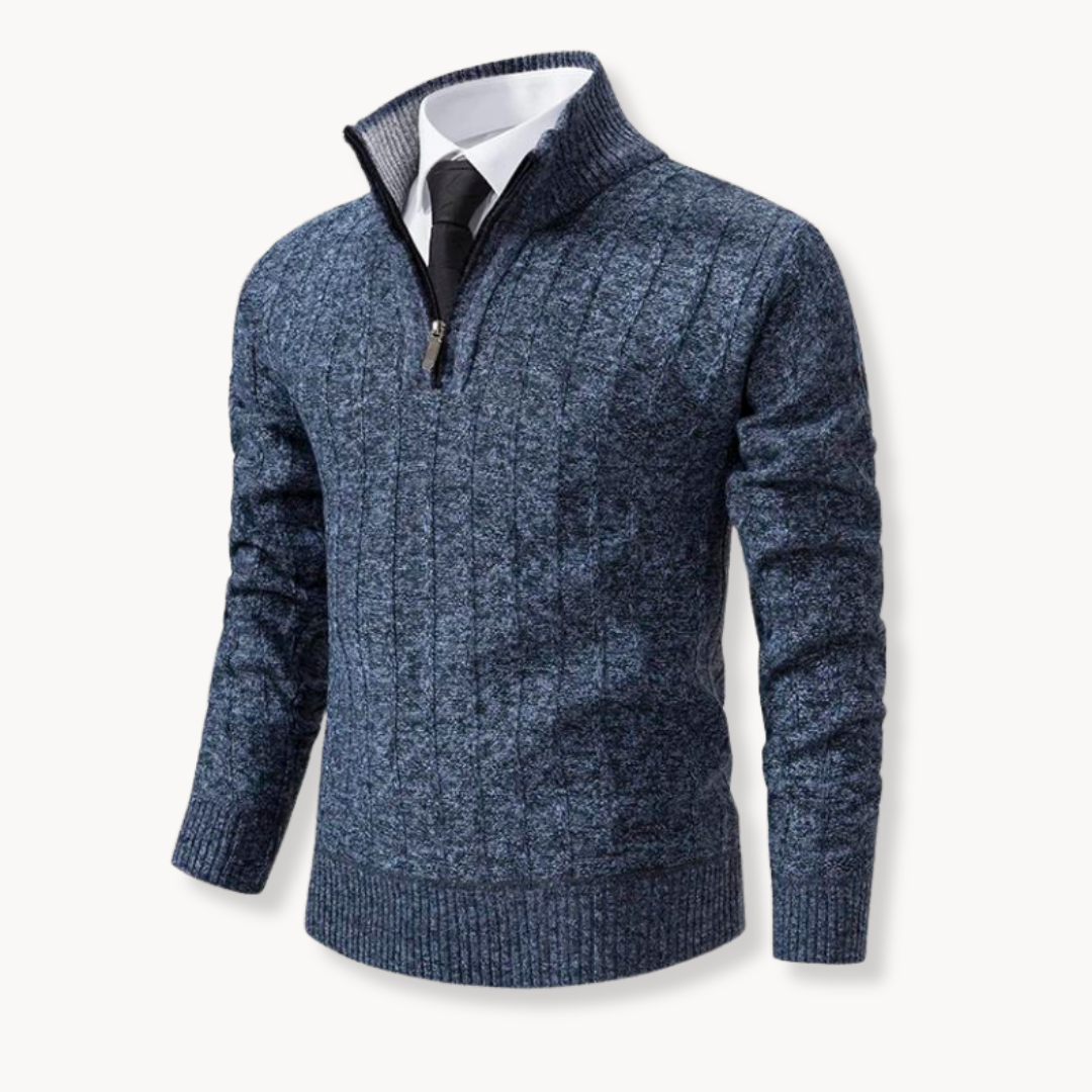 Rob | Knit Quarter Zip Sweater