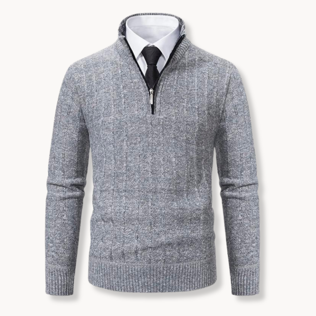 Rob | Knit Quarter Zip Sweater