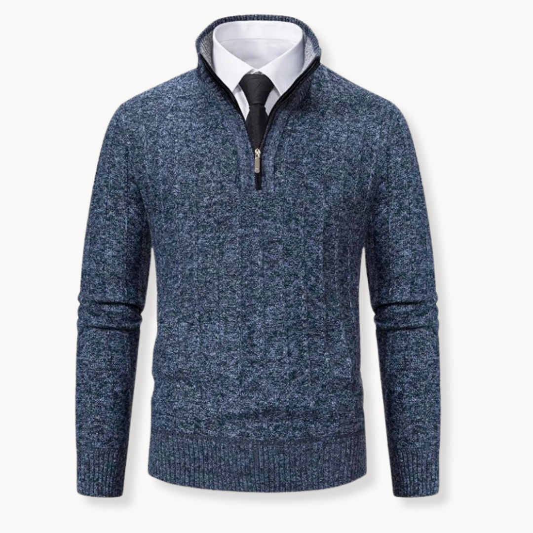 Rob | Knit Quarter Zip Sweater