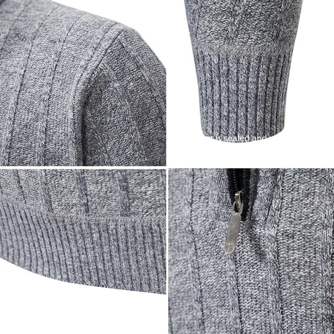 Rob | Knit Quarter Zip Sweater