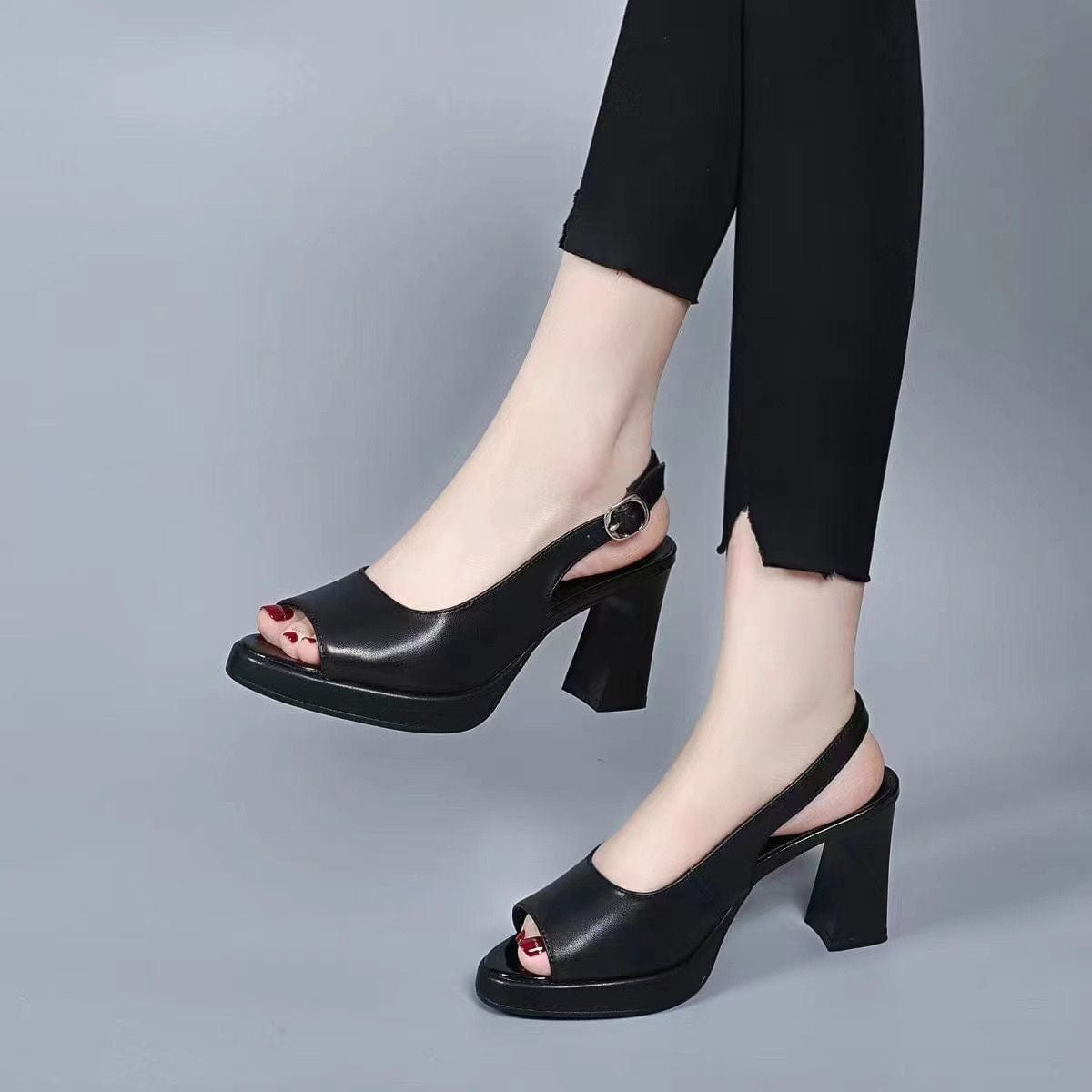 Melany | Orthopedic leather heels