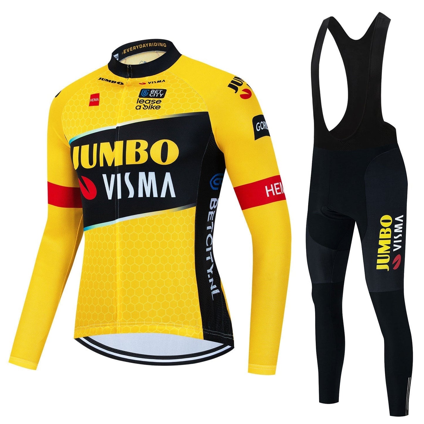 Jumbo Visma | Long Sleeved Pro Cycling Kit