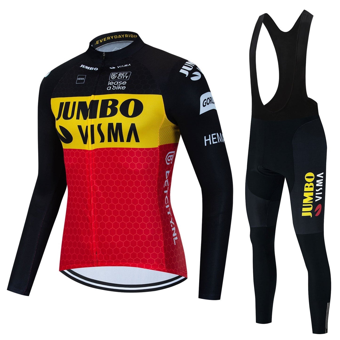 Jumbo Visma | Long Sleeved Pro Cycling Kit