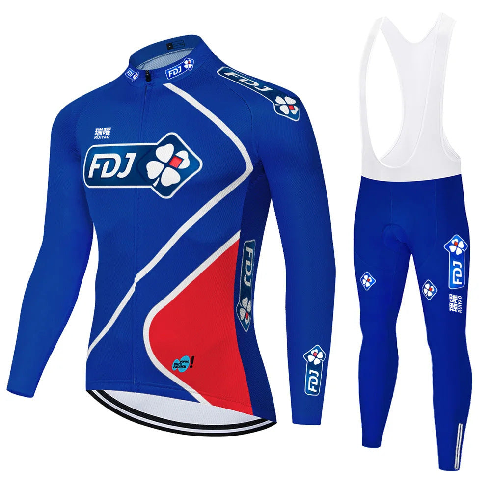 FDJ | Long Sleeved Pro Cycling Kit