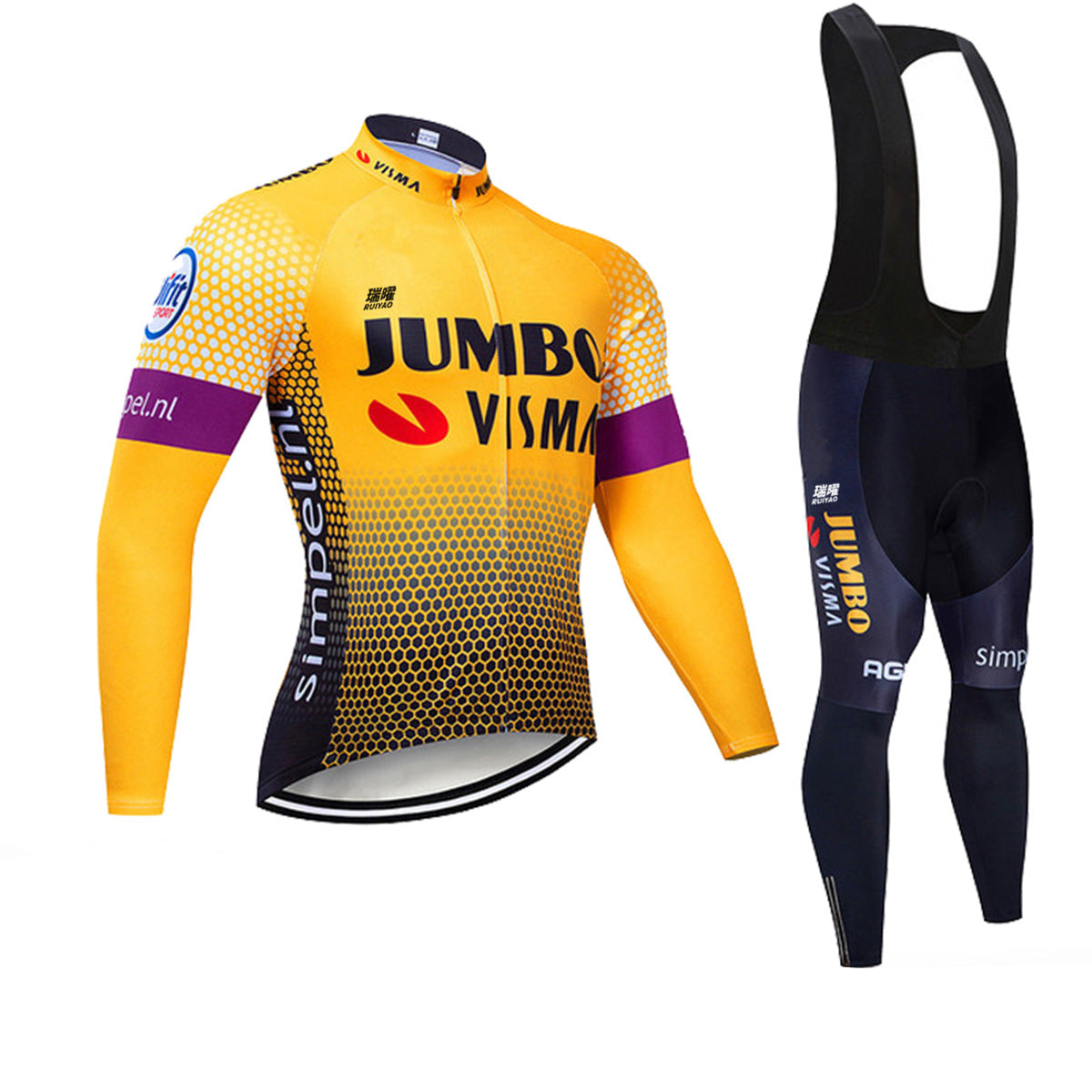 Jumbo | Long Sleeved Pro Cycling Kit