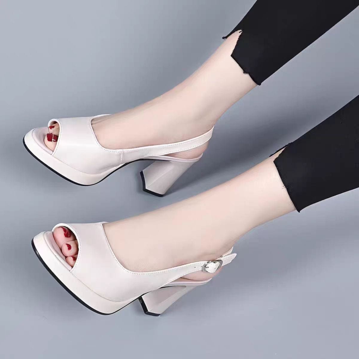 Melany | Orthopedic leather heels