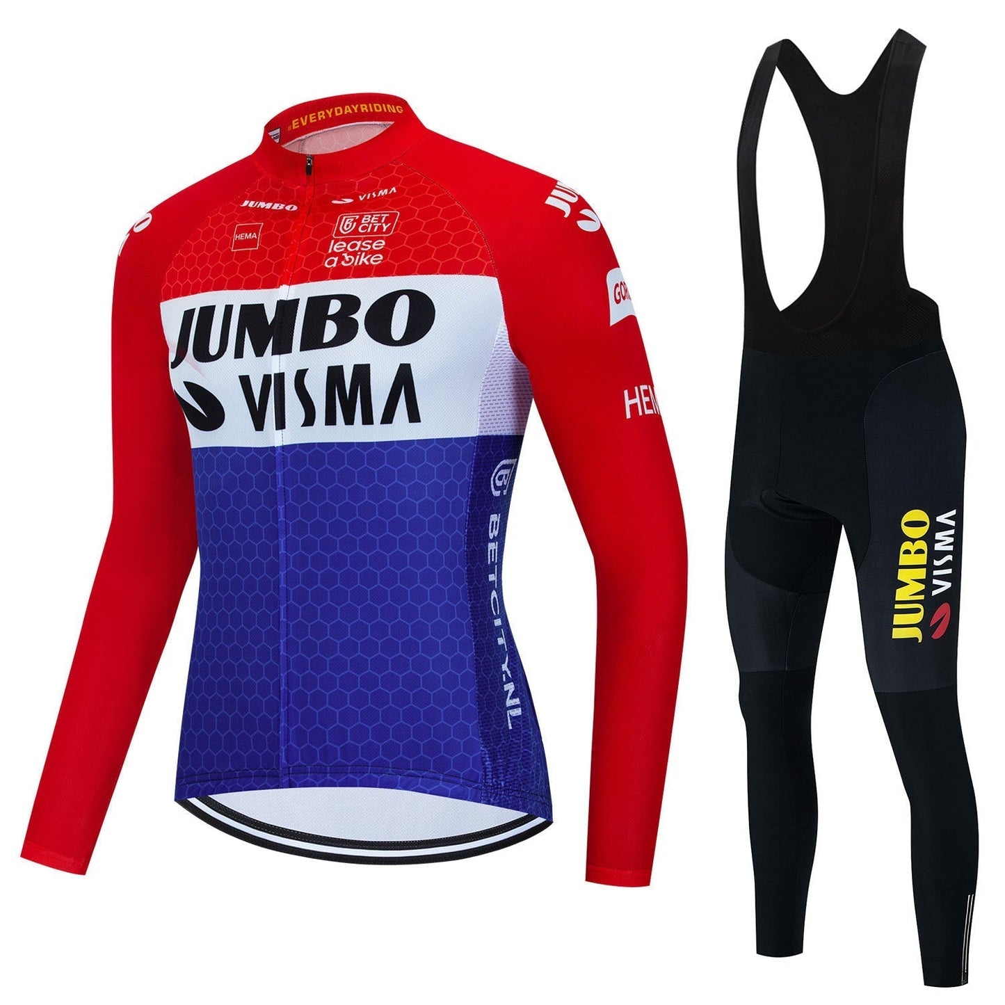 Jumbo Visma | Long Sleeved Pro Cycling Kit