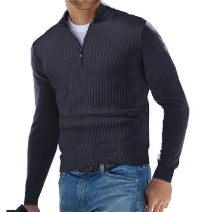 THEO - COMFORTABLE HALF-ZIP SWEATER