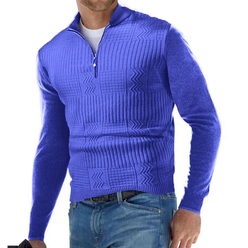 THEO - COMFORTABLE HALF-ZIP SWEATER