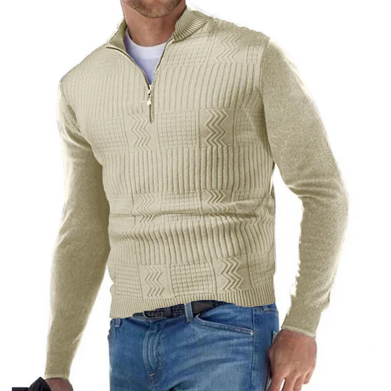 THEO - COMFORTABLE HALF-ZIP SWEATER