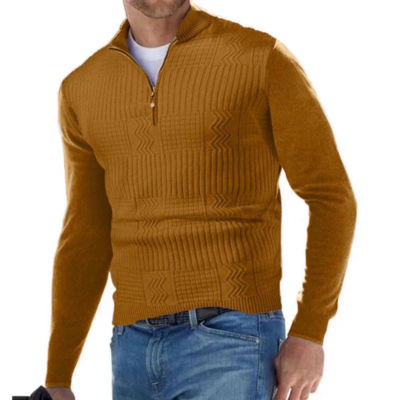 THEO - COMFORTABLE HALF-ZIP SWEATER