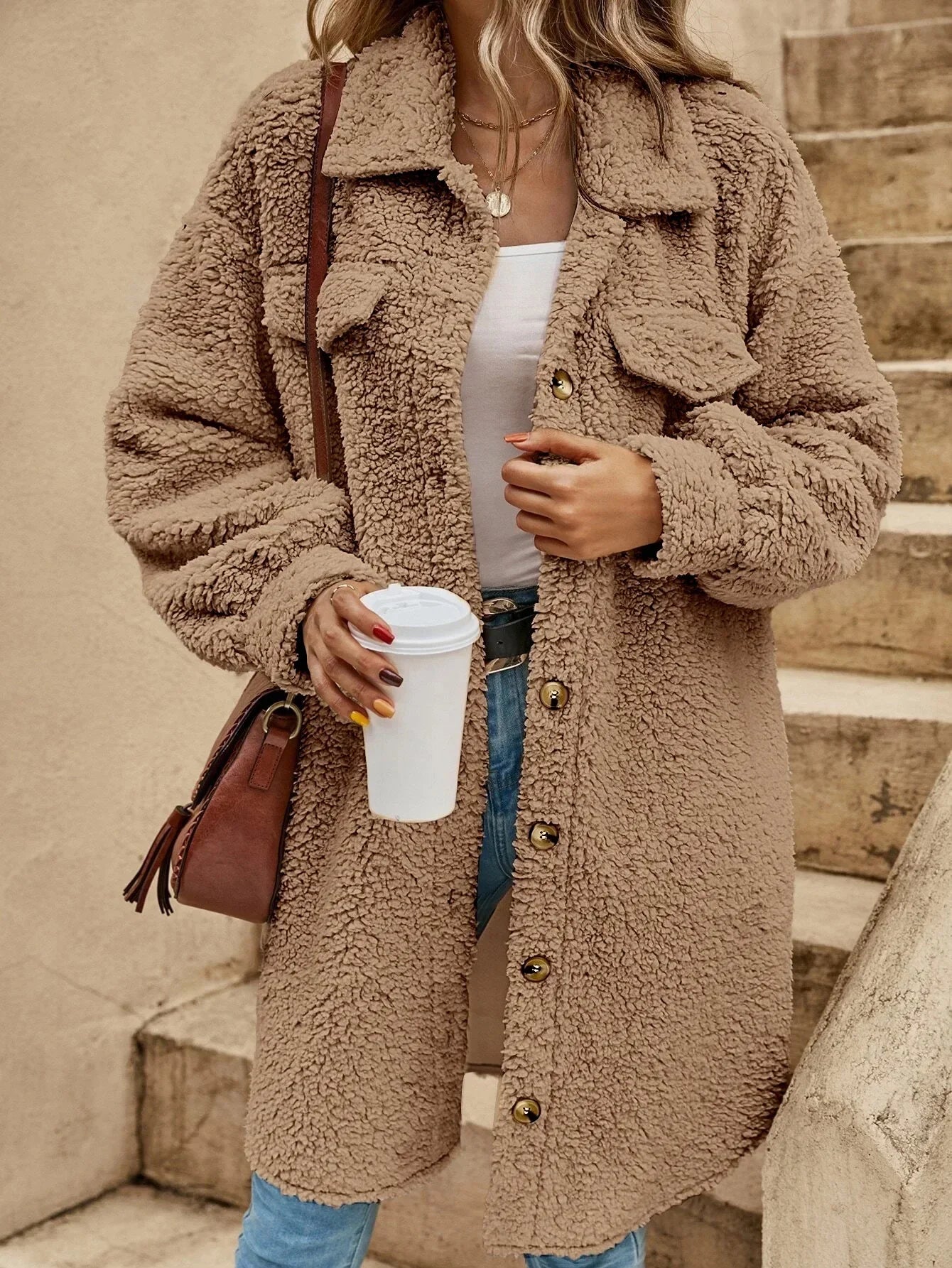 JANE | ELEGANT TEDDY COAT