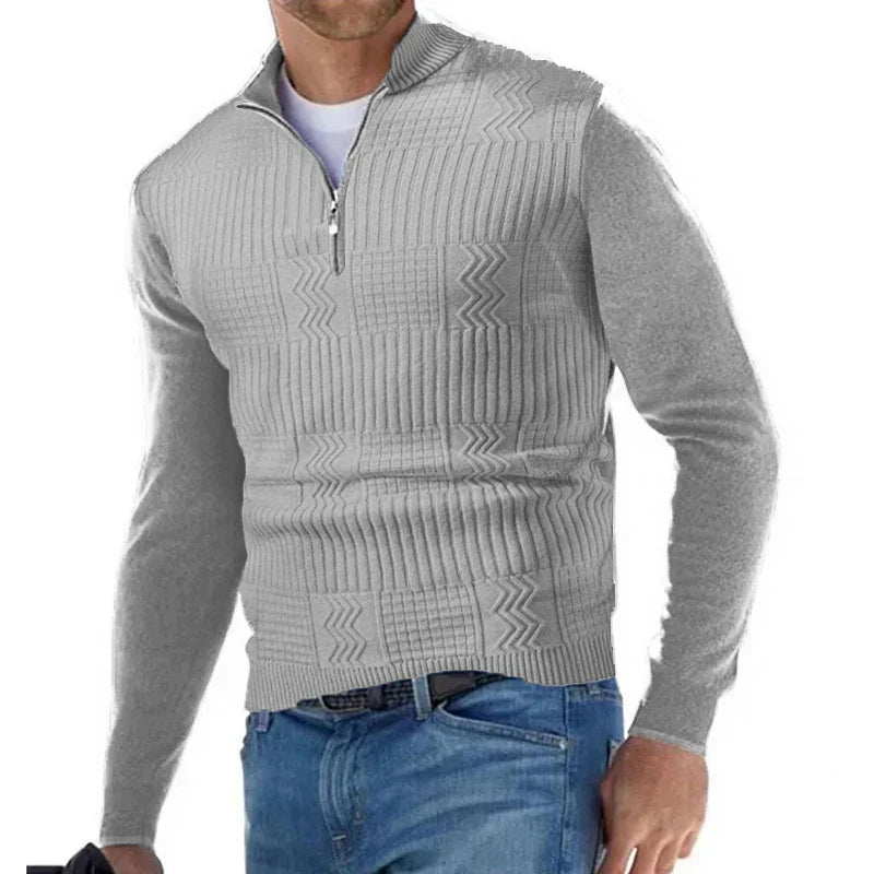 THEO - COMFORTABLE HALF-ZIP SWEATER