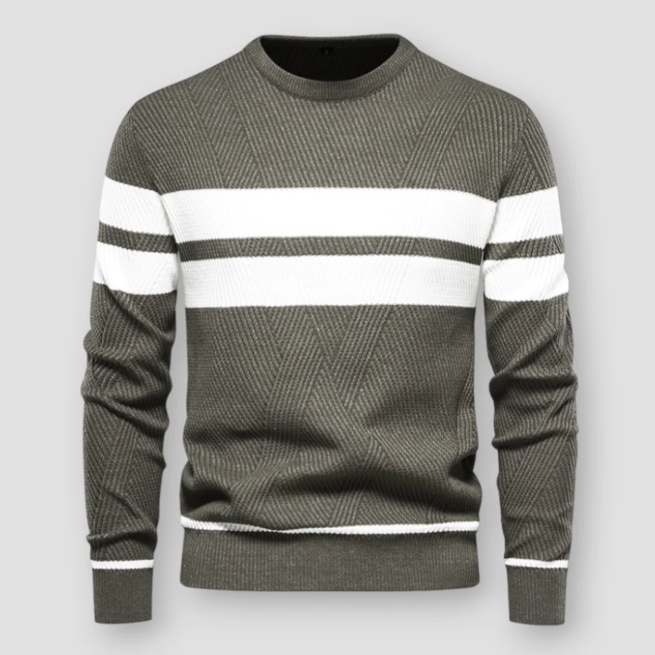 ALEX - STRIPED KNIT SWEATER