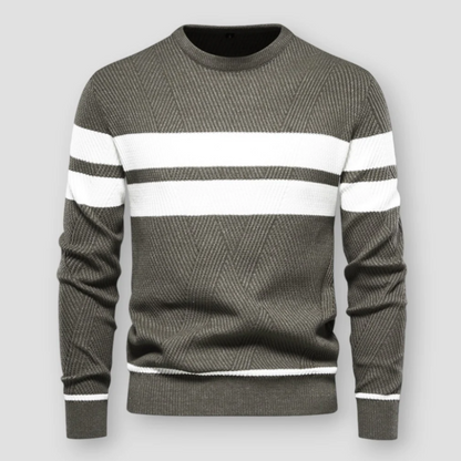 ALEX - STRIPED KNIT SWEATER