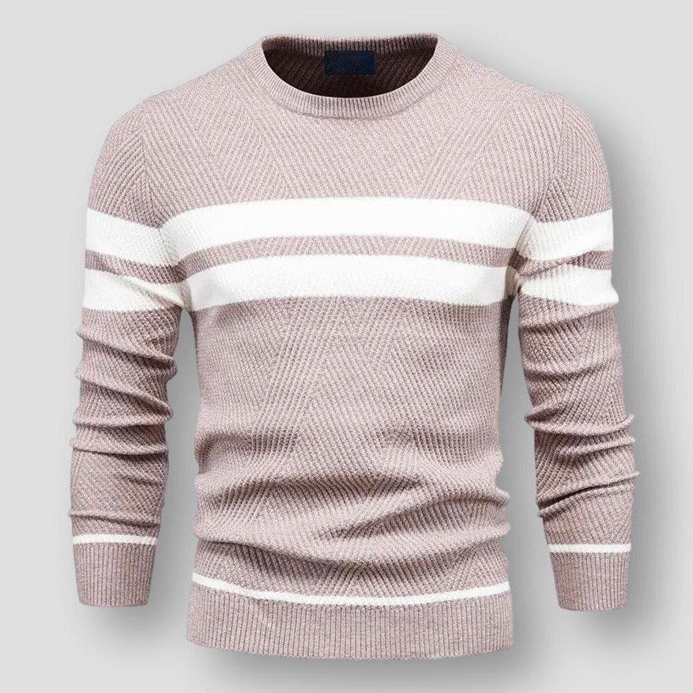 ALEX - STRIPED KNIT SWEATER