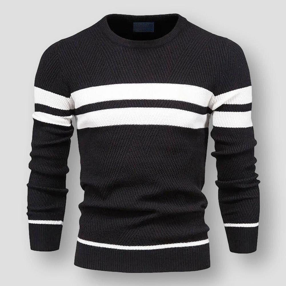 ALEX - STRIPED KNIT SWEATER