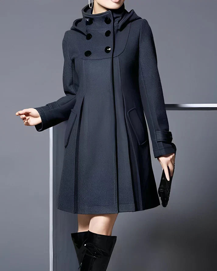 Monty | Elegant Hooded Wool Coat