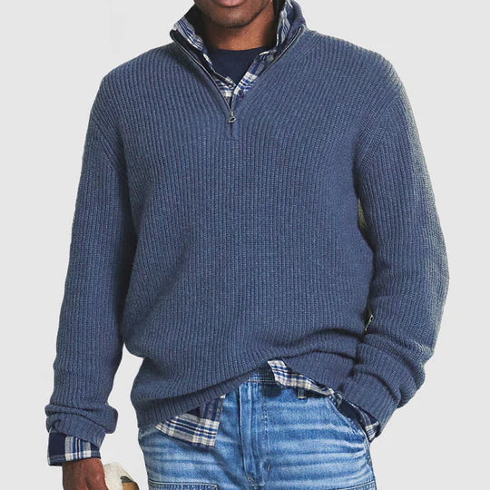 PHILIP - COMFORTABLE ZIP-UP SWEATER